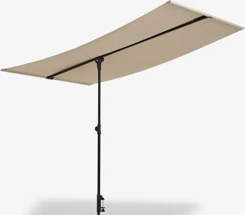 Balkónový slnečník HEJLPLET s nastaviteľnou výškou a UV ochranou – 130 x 181 cm
