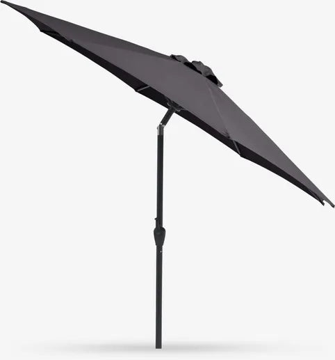 Naklápací záhradný slnečník Halk tmavosivý s kľukou Ø300 cm