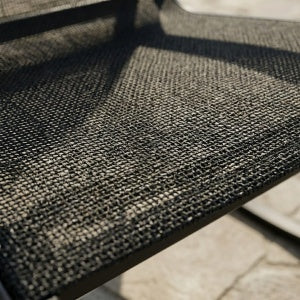 3-częściowy zestaw mebli ogrodowych: 2 fotele bujane i 1 szklany stolik