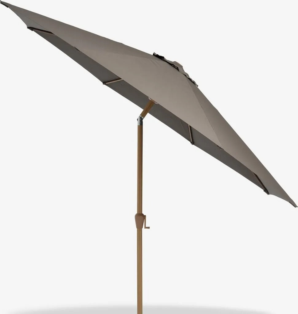Naklápací záhradný slnečník Karryd hnedý s kľukou Ø320 cm